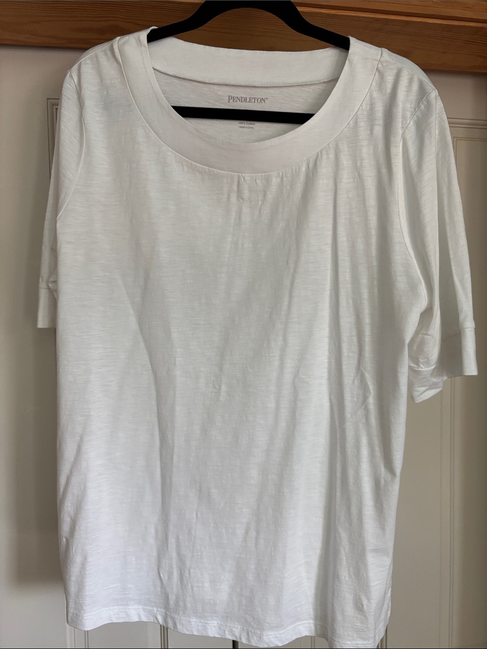 Pendleton White Short Sleeve Cotton Crewneck Tee NWT Size XL